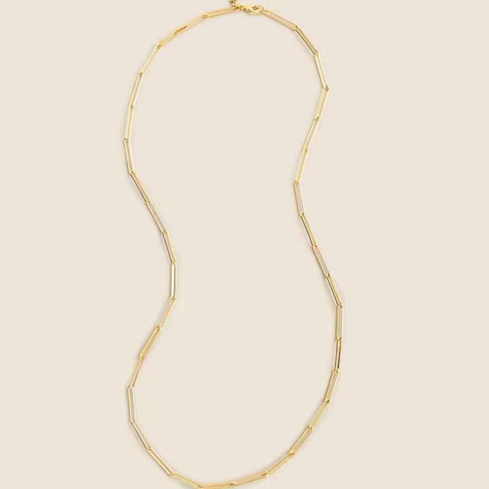 Paper Clip Necklace from JCREW - NEW with tags Gold-Plated